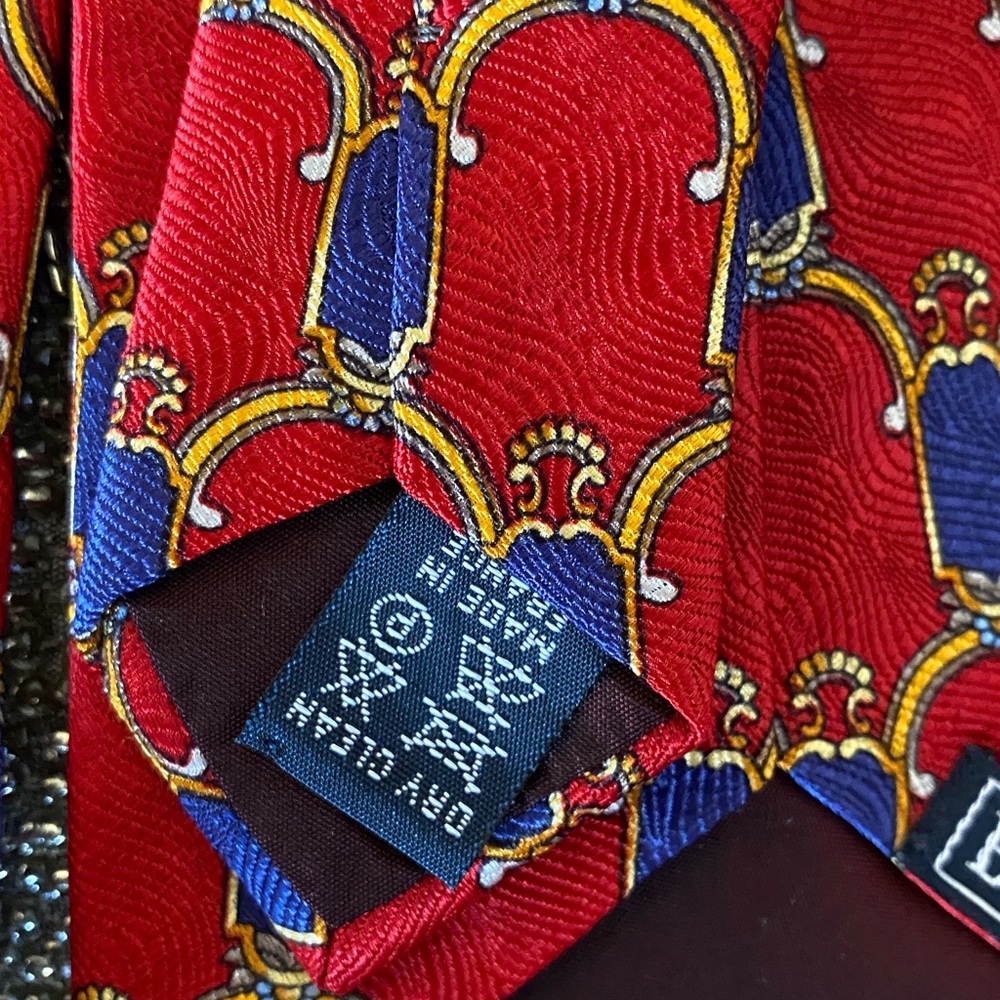 Burberry 💯 All Silk Luxurious Made in France Logo Timeless Tie - Picture 5 of 16